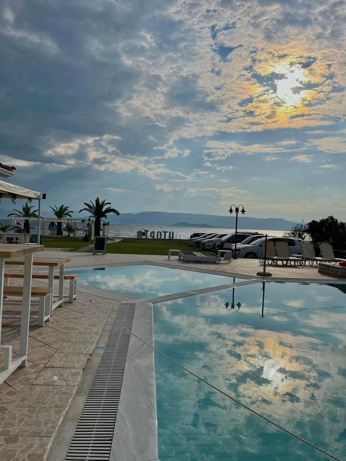 Umbrella Beach Apartments Kávos Exterior foto